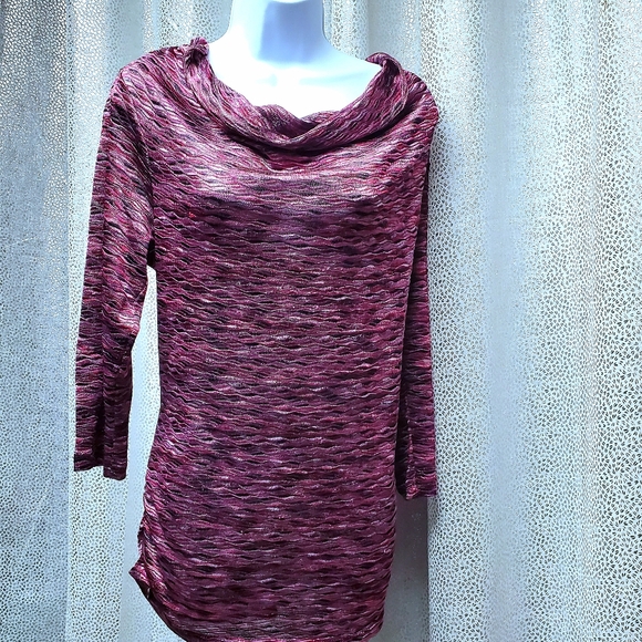 Cato's Cowl Neck Long Sleeves Knit Tunic - Picture 6 of 11